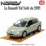 La Renault Vel Satis gris métal en miniature de Norev au 1/43e