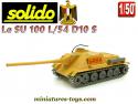 Le char russe SU 100 S sable miniature Solido première génération au 1/50e